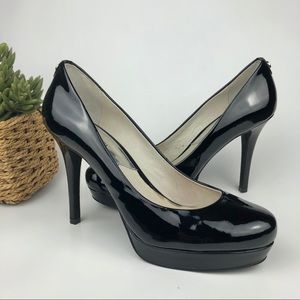 Michael Kors 'Ionna' Black Patent Leather Pump